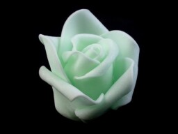 Pěnová růže Ø4,5 cm - vodová zelená