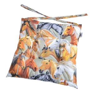Podsedák na školní židli 33x33 cm koníci