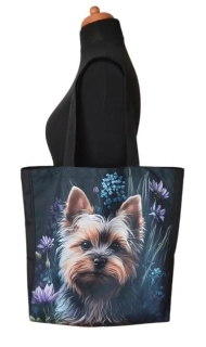 Látková nákupní taška přes rameno jorkšír